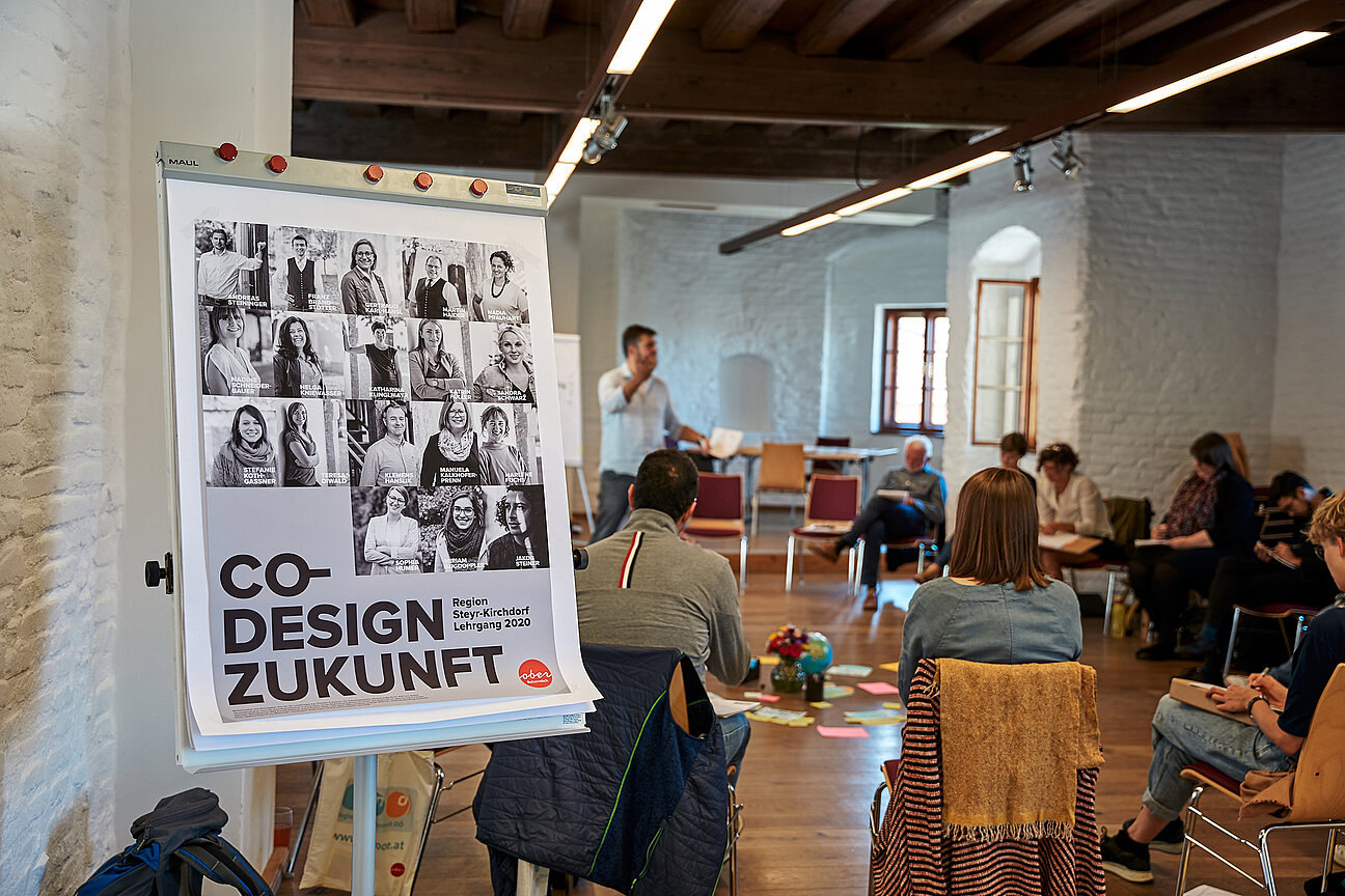 Lehrgang Co-Design Zukunft 2027 Zukunft beginnt dort, wo Menschen gemeinsam gestalten. 